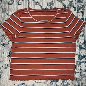 American Eagle Stripped Crop Top